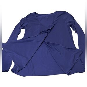 lululemon athletica Deep Blue Long Sleeve Top